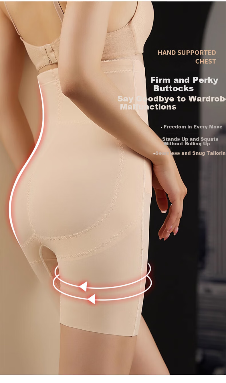 Langsha High Waist Tummy Control Pants Spring Summer New Strong Abdomen Slimming Hip Lift Postpartum Shaping Waist Cincher Women's Underwear 15
