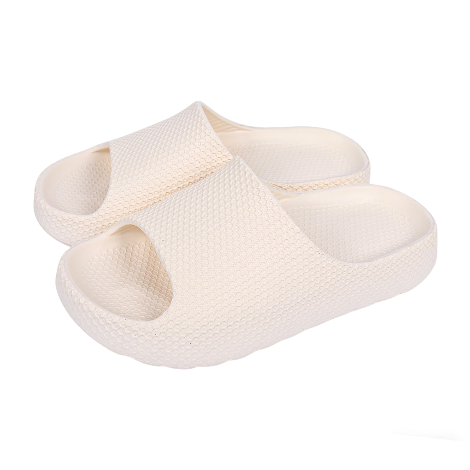 Cartelo Crocodile Women's Slippers Summer New Soft Thick Sole Simple Home Sandals 1853 Beige Size 36-37