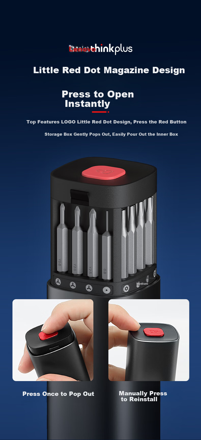 Lenovo 69-in-1 Multifunctional Screwdriver Set Computer Repair Manual Tool Kit Household Maintenance Hardware Tools 3