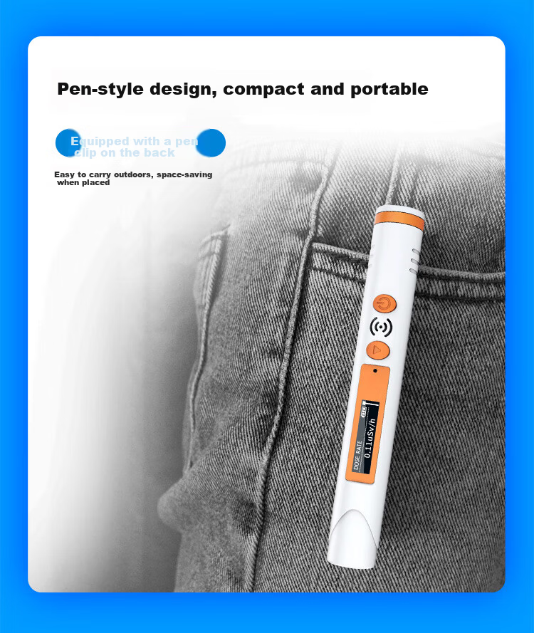 Aikesi Nuclear Radiation Detector, Beta Gamma X-Ray Marble X-Ray CT Personal Radiation Dosimeter Alarm, Geiger Counter 9