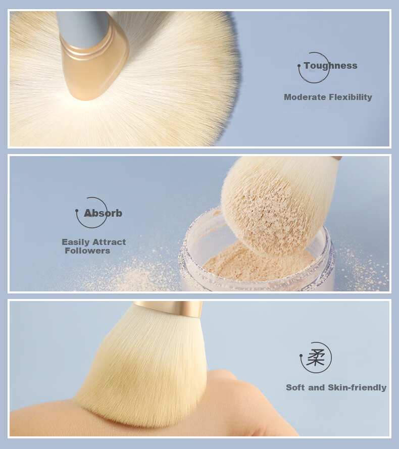 Huayang Makeup Brush Set of 14 Pieces, Cangzhou Makeup Brushes, Eyeshadow Brushes, Blush Brushes, Powder Brushes, Contour Brushes for May Day Outings 7