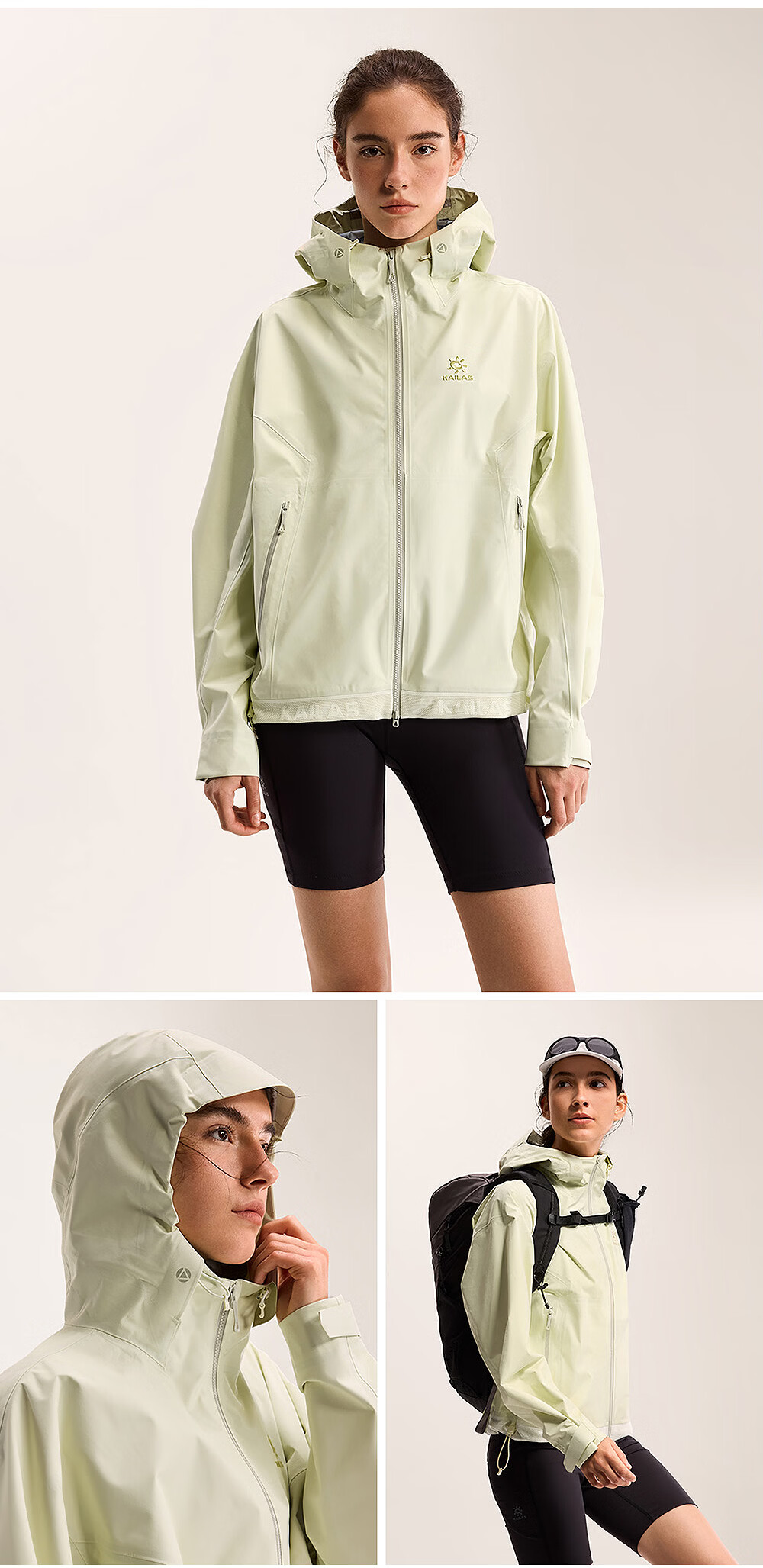 KAILAS Women's FLT 3L Windproof Waterproof Lightweight Breathable Mountain Hiking Outdoor Jacket 4