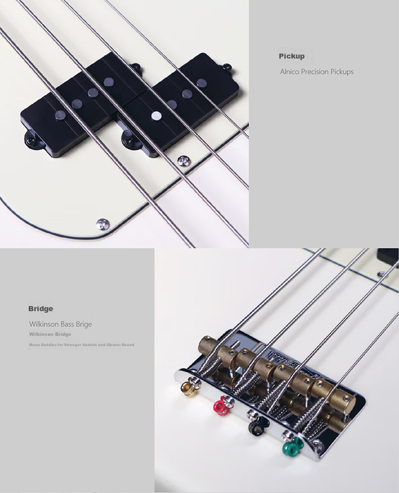 J&D Guitars Electric Bass JD Bass Yamada Ryo PB-1963 Beginner Guitar Starter Kit 6