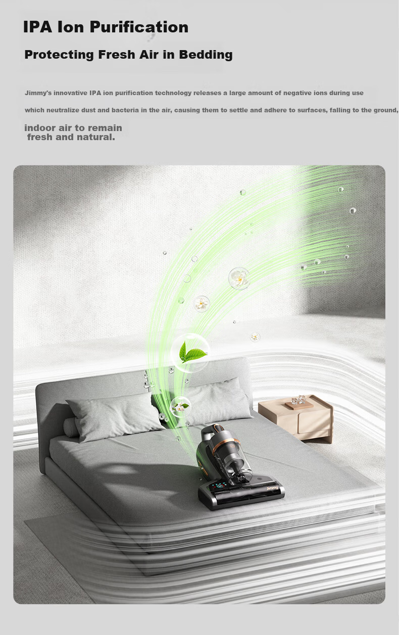 Lecgimi New B8pro Mite Removal Vacuum Cleaner High Suction Infrared Bed High-Temperature Sterilization Home Graphene Deep Dehumidification and Mite Removal Machine B802 23