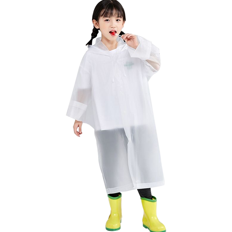 Banzheni Disposable Raincoat for Children, Boys And Girls, Thickened Travel Full-Body Storm Protection Portable Elementary School Backpack Supplies