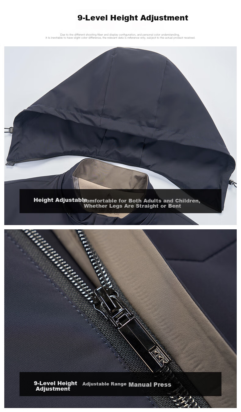 Pierre Cardin Men's High-End Spring Jacket Detachable Hood Wrinkle-Resistant Luxury Spring Autumn Coat 15
