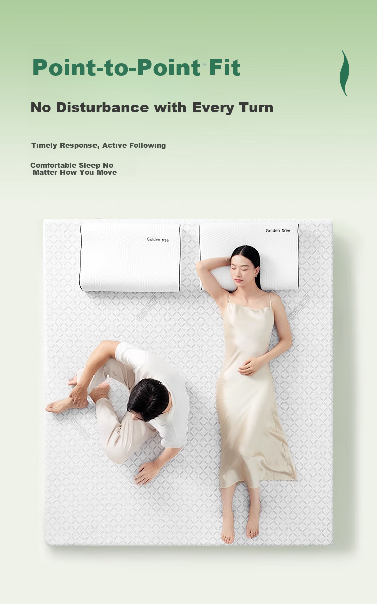 Golden Oak Cloud Natural Latex Mattress Spine Support Thai Imported Customizable Tatami 1.5x2m Medium-Firm 8
