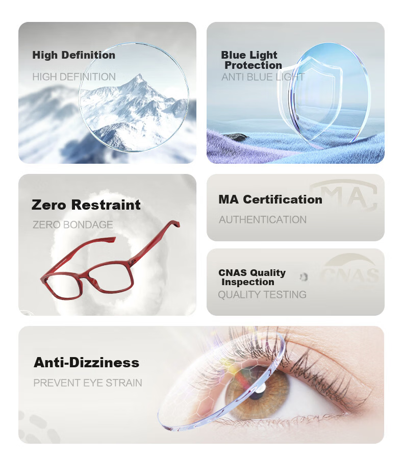 Pulais Women's Reading Glasses Imported HD Blue Light Blocking Fashion Portable Premium Reading Glasses 8092 Purple 400 Degree 4