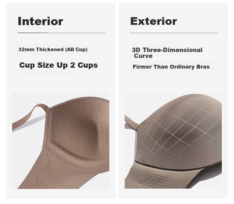 Ubras Yu Shuxin Same Style Round Cup Seamless Push-Up Wireless Bra for Women 8