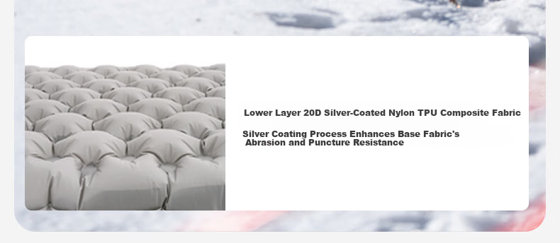 MOBIGARDEN Lengshan Xueling R3.9 Outdoor Camping Ultralight Inflatable Moisture-Proof Mat NX24663019 Snow Peak White 9
