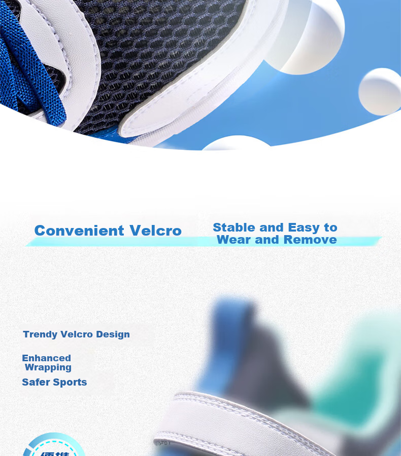 361° Kids Running Shoes Children's Breathable Lightweight Cushioned Soft Elastic School Sports Shoes Blue Size 31 8