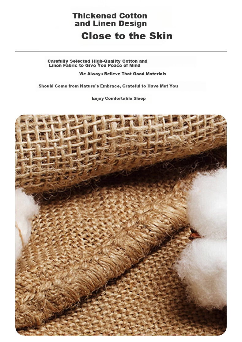 Grace Natural Buckwheat Husk Pillow Chinese Style Cotton Linen Buckwheat Pillow Cervical Pillow 35*55cm 6