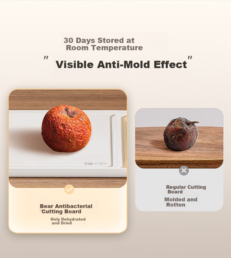 Bear Cutting Board Baby Food Chopping Board Antibacterial Mold-Resistant Food-Grade Double-Sided Cutting Board 18.5*24cm 9