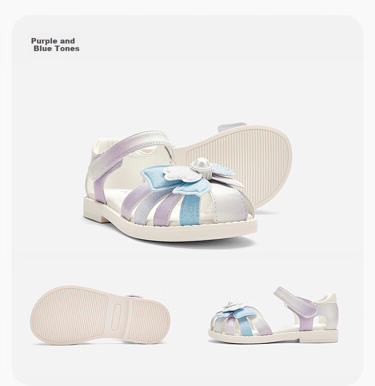 Balabala [balaOne] Kids Sandals Girls 2026 Summer New Delicate Gradient Casual Shoes 9