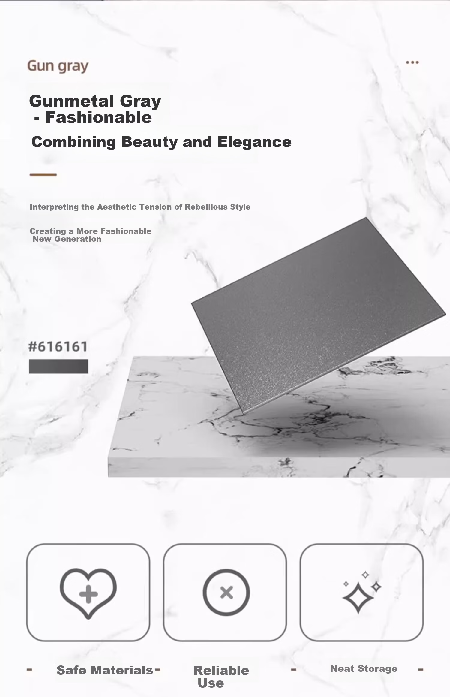 Youqin Gunmetal Towel Rack Bathroom No-Drill Towel Storage Rack Wall-Mounted Space Aluminum Bathroom Toilet Hanging Rod 2