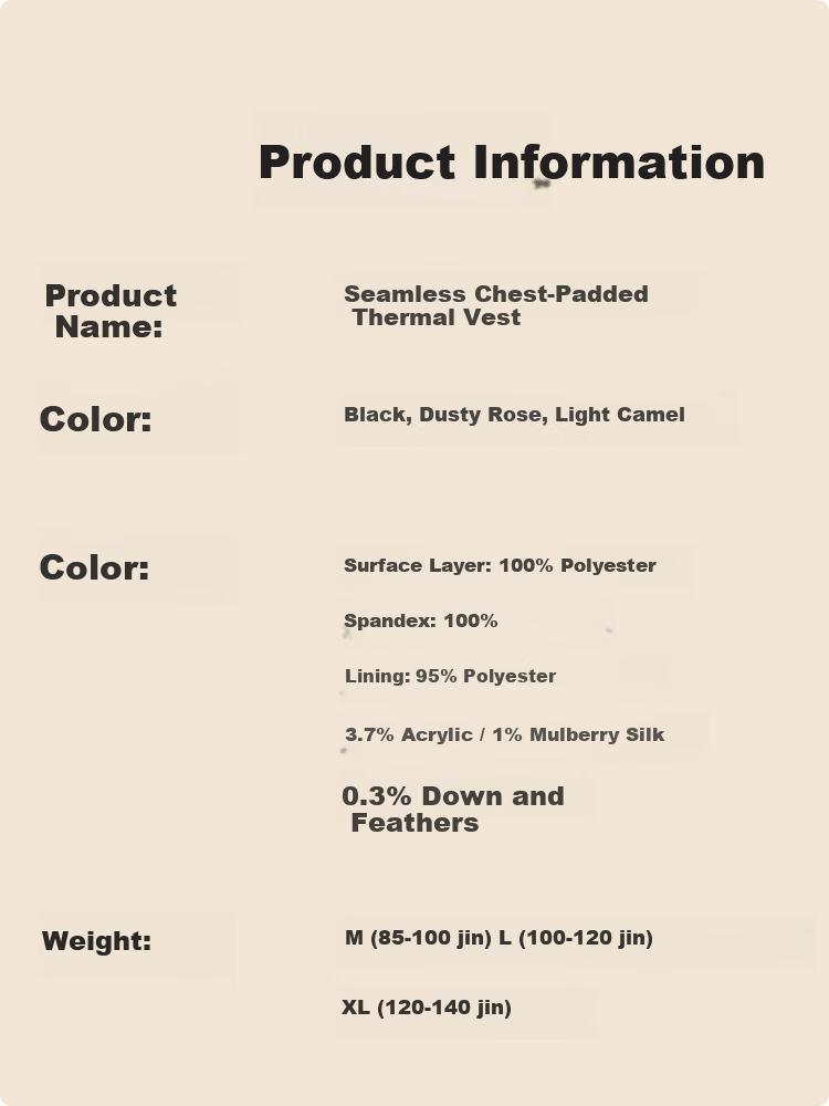 Urban Beauty Women's Thermal Vest with Chest Pad, Thickened Silk-Blend Seamless Fleece Underwear Vest for Autumn and Winter 10
