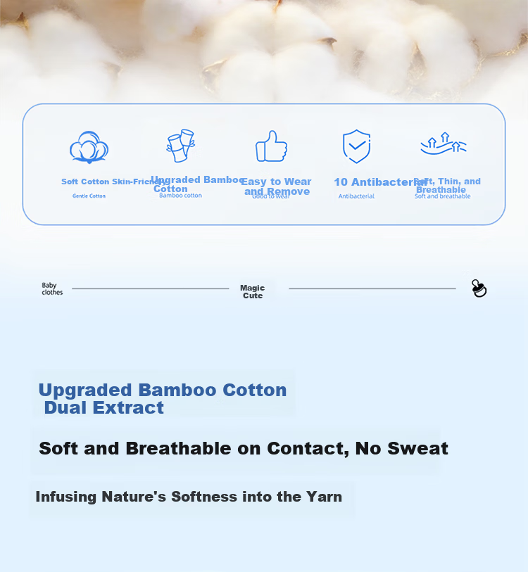 Magmorn Newborn Baby Anti-startle Sleeping Bag Toddler Swaddle Bamboo Cotton Kick-proof Blanket M 3