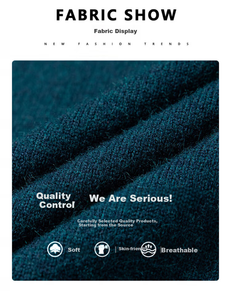 Hengyuanxiang 【Wool Blend】Short Sleeve Men's Autumn Winter Half Turtleneck Sweater Middle-aged Men's Knit Base Shirt Medium Gray 3XL 3