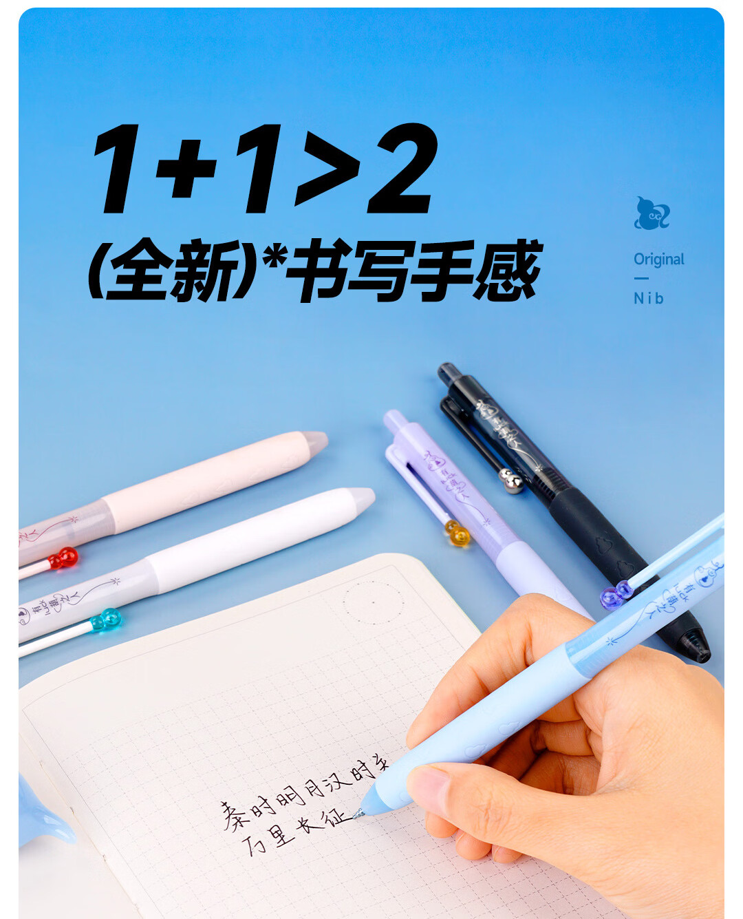Dianshi Pen New Release Needle Gourd 0.5mm Retractable Gel Pen Dual Ball Quick-Dry Black Ink Blessing High-Value Signature Pen Office Study 5-Pack 3888E 6