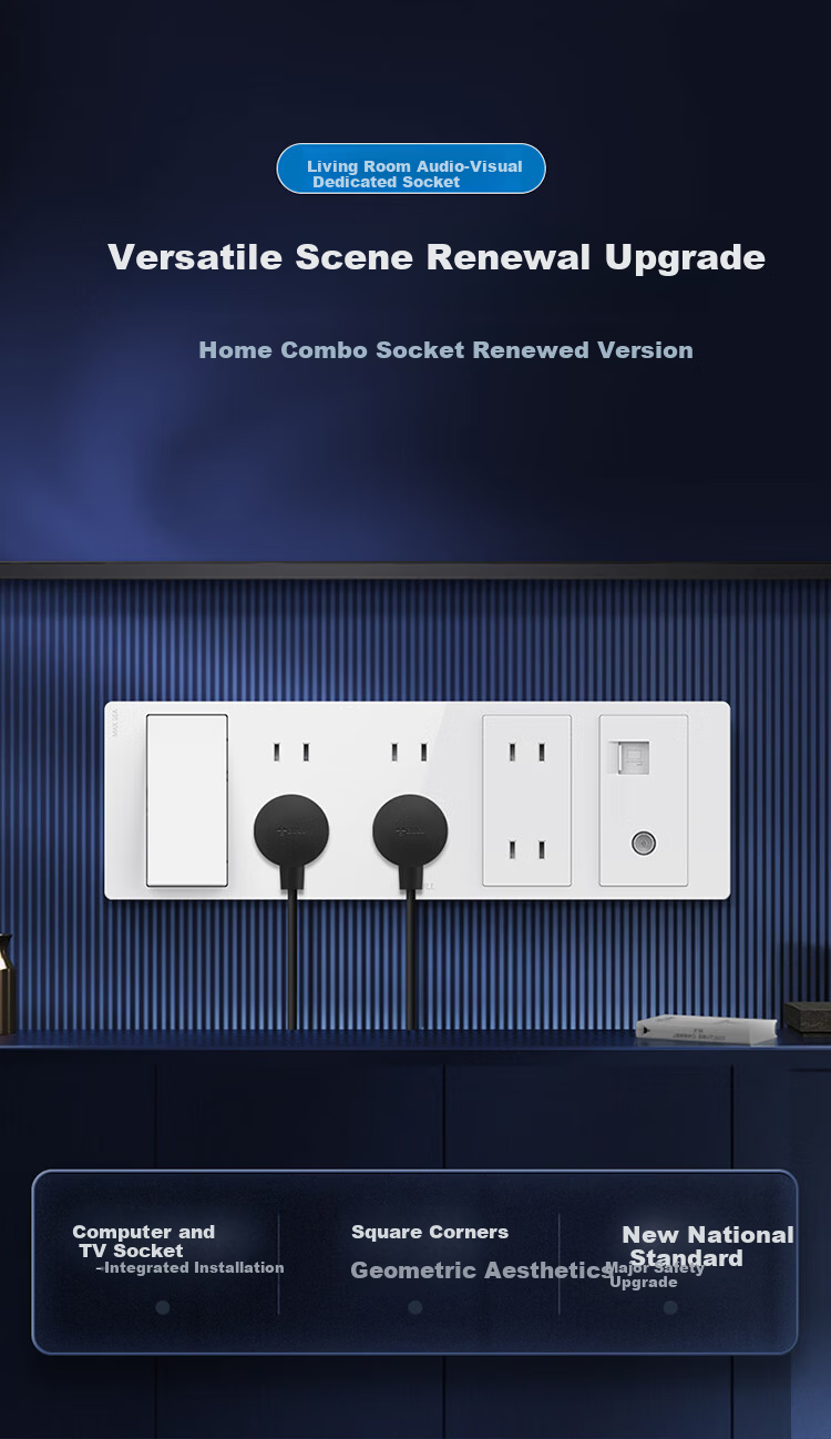 BULL GTE Series Kitchen Socket 10A Socket with Independent Switch Panel GTE603 Gold 1