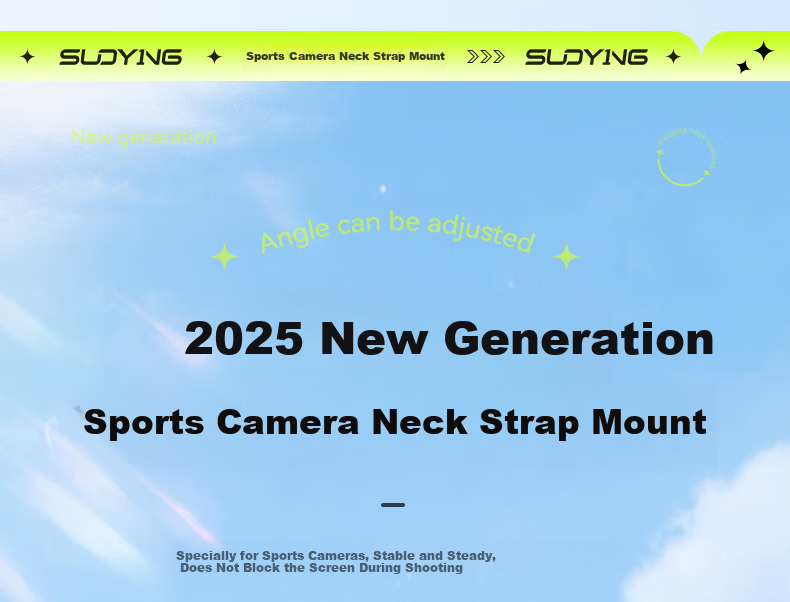 Suoying Neck Hanging Phone Holder First-Person View Shooting Device Compatible with DJI Action 6/5 Pro 4/Pocket 3, Yingshi Insta360 Ace Pro 2, GoPro, Universal for Phone and Camera 5