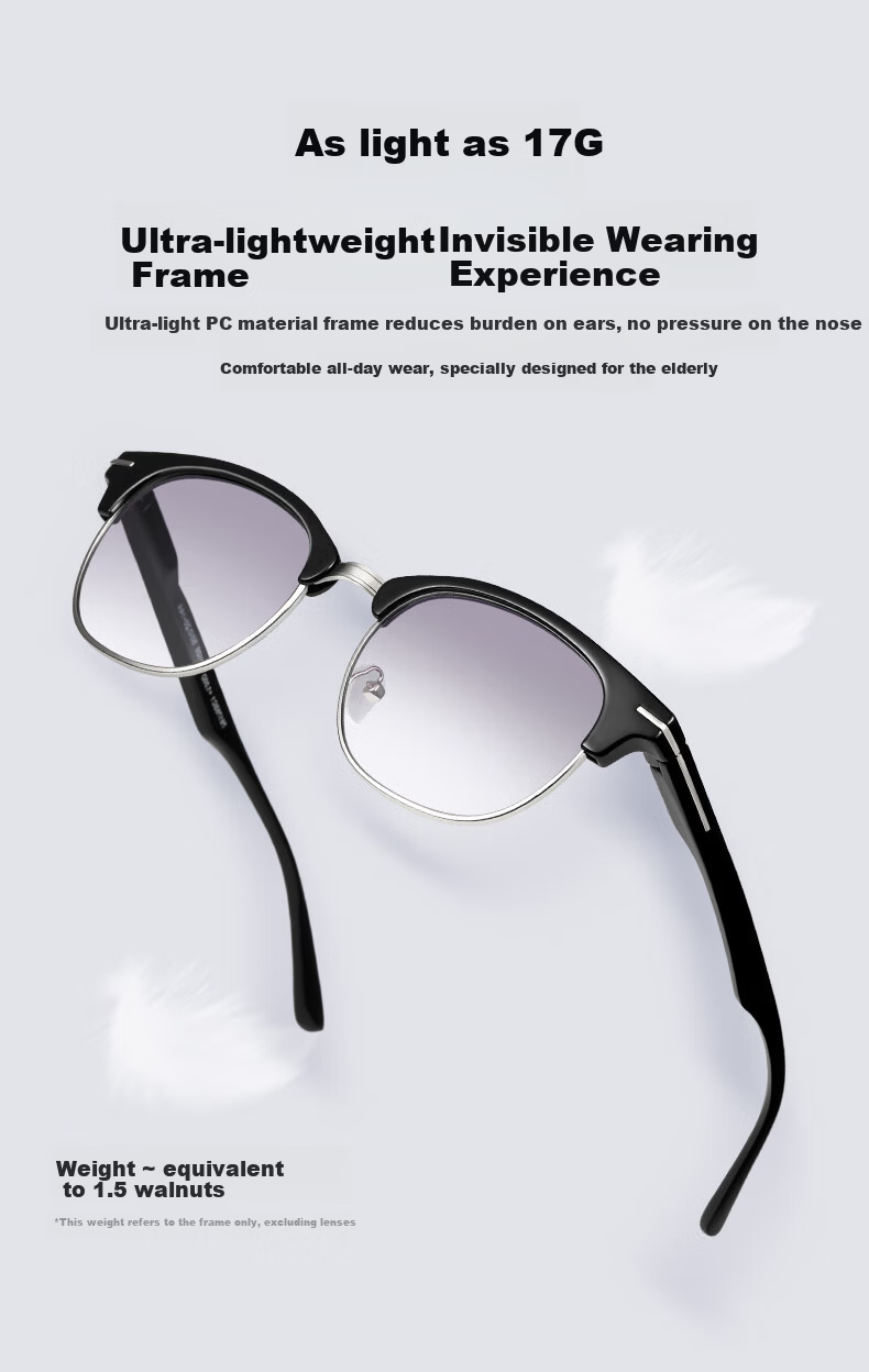 Mr.PuTian Progressive Gray Reading Sunglasses for Men, Multifocal Presbyopic Glasses, 350 Degree (Ages 70+) 6