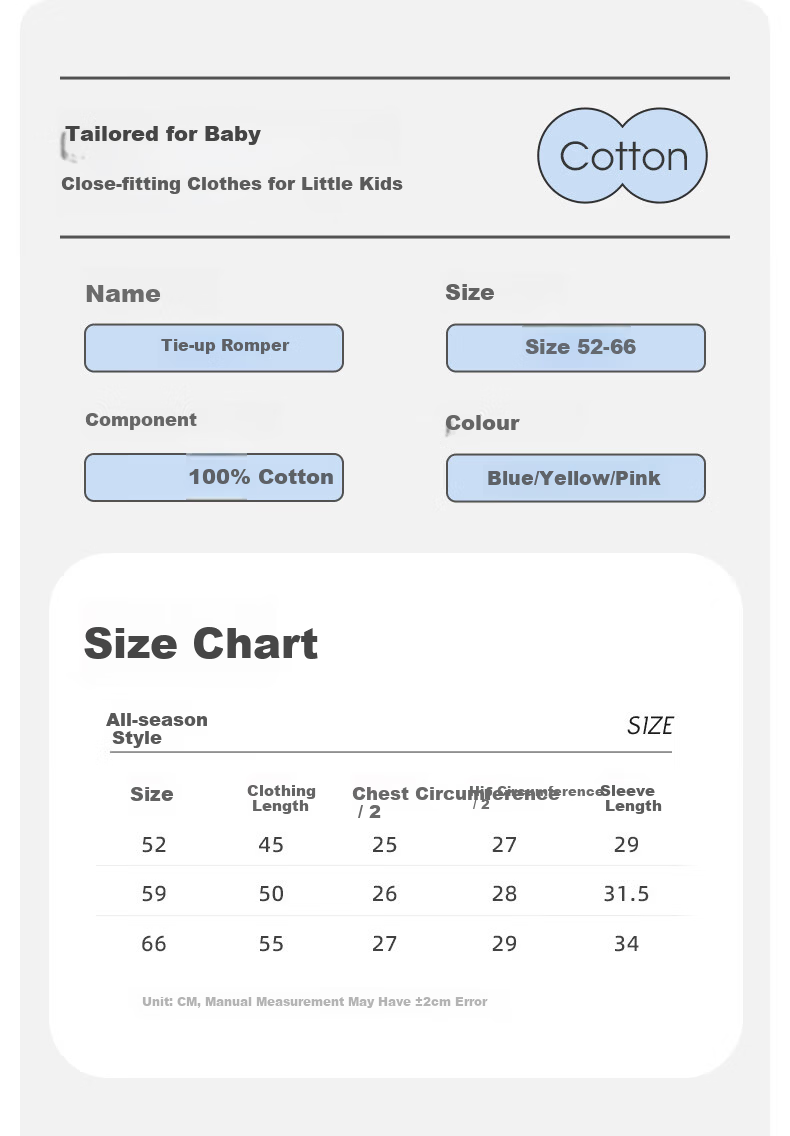 Shubeiyi 2-Piece Set Baby Clothes, Newborn Onesie, Spring And Autumn, for Boys And Girls, Full Moon Baby, Pure Cotton Butterfly Suit, Blue, 59CM 12