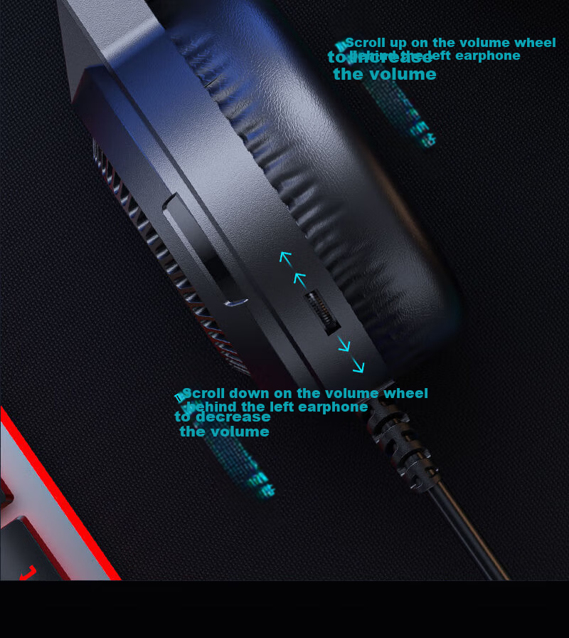 HP H220 Over-Ear Gaming Headset, Stereo Surround Sound, Wired Headphones with Microphone for Internet Cafes And E-Sports Games CSGO PUBG, Compatible with Desktop Computers And Laptops 12
