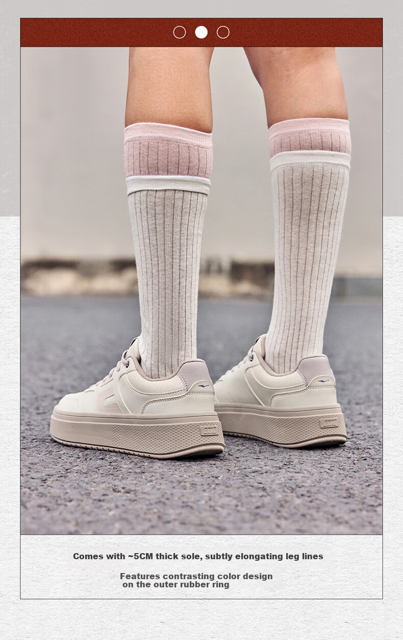 Hongxing Erke Women's Sneakers Summer 2026 New Breathable Versatile Casual Shoes Thick Sole Comfortable Sports Shoes Breeze 8