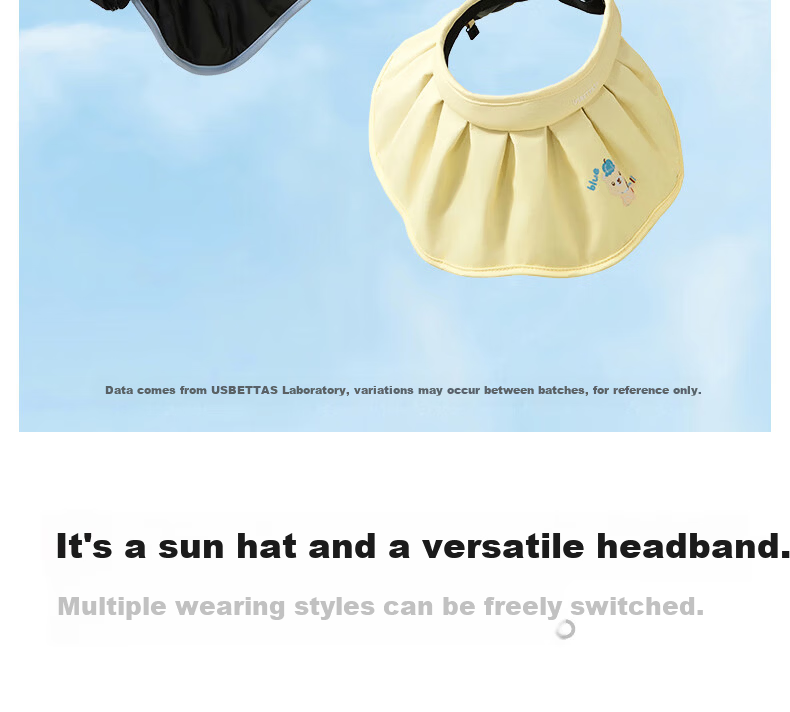 Betis Children's Shell Sun Protection Hat Unisex Kids Summer Beach Baby Outdoor UV Protection Open-Top Hat 22