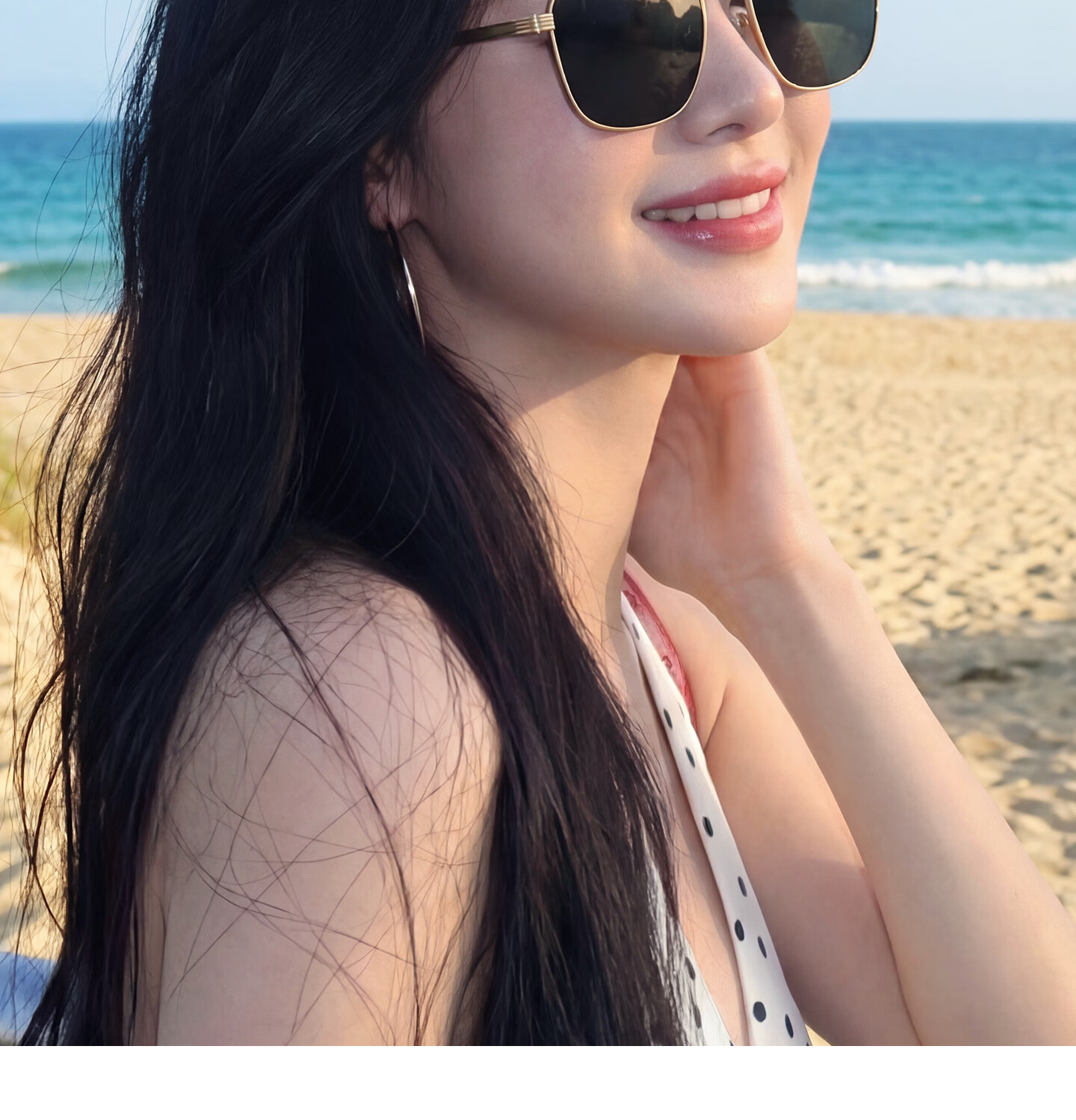 Jiaboli Polarized Sunglasses for Women Vintage Style UV Protection 2026 New Large Frame Slim Face Sunglasses 15