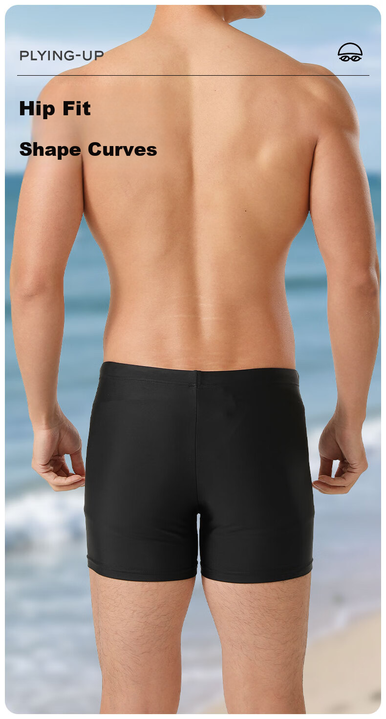 ANTA Men's Swimwear Set - Swim Trunks, Goggles, and Swim Cap, Quick-Dry Fashionable Swimming Gear for Hot Springs and Travel 3