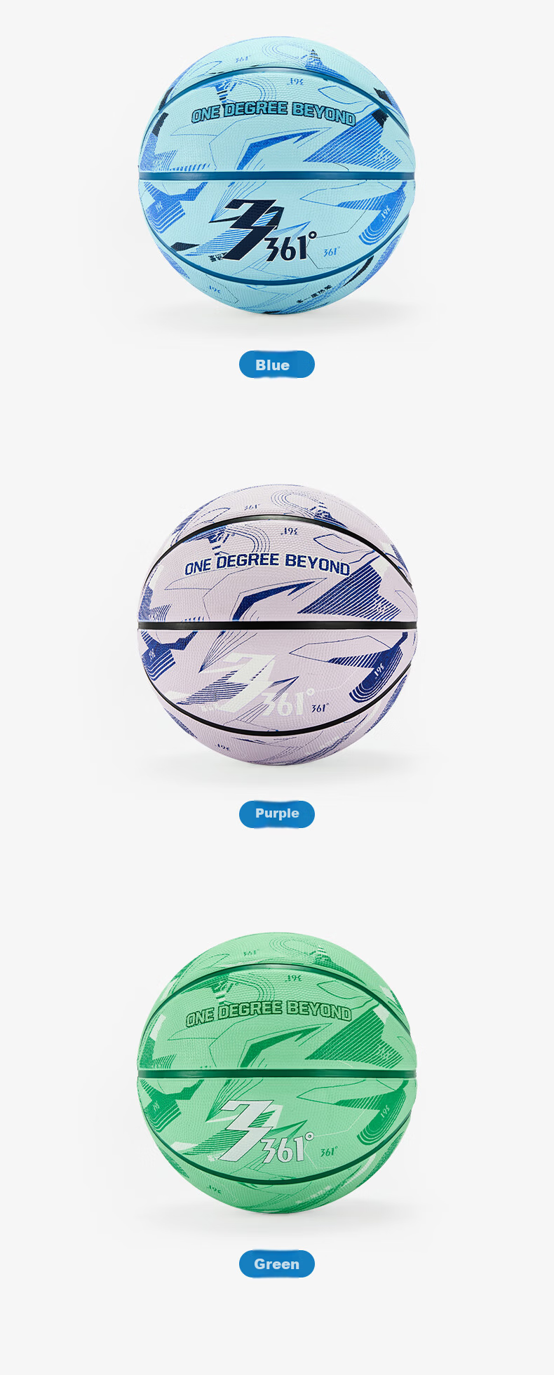361° Basketball Adult Size 7 Junior High School Student Youth Exam Special Indoor Outdoor Non-Slip Training Competition Ball Purple 9