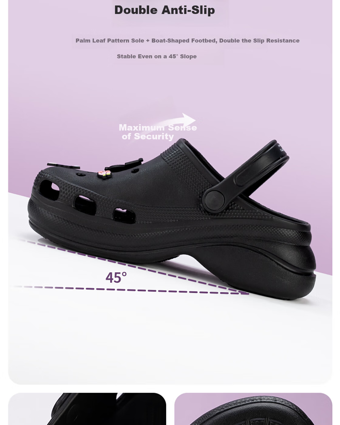 MINISO Cinnamoroll Women's Fashion Hollow-out Midsole Shoes Black Size 35-36 6