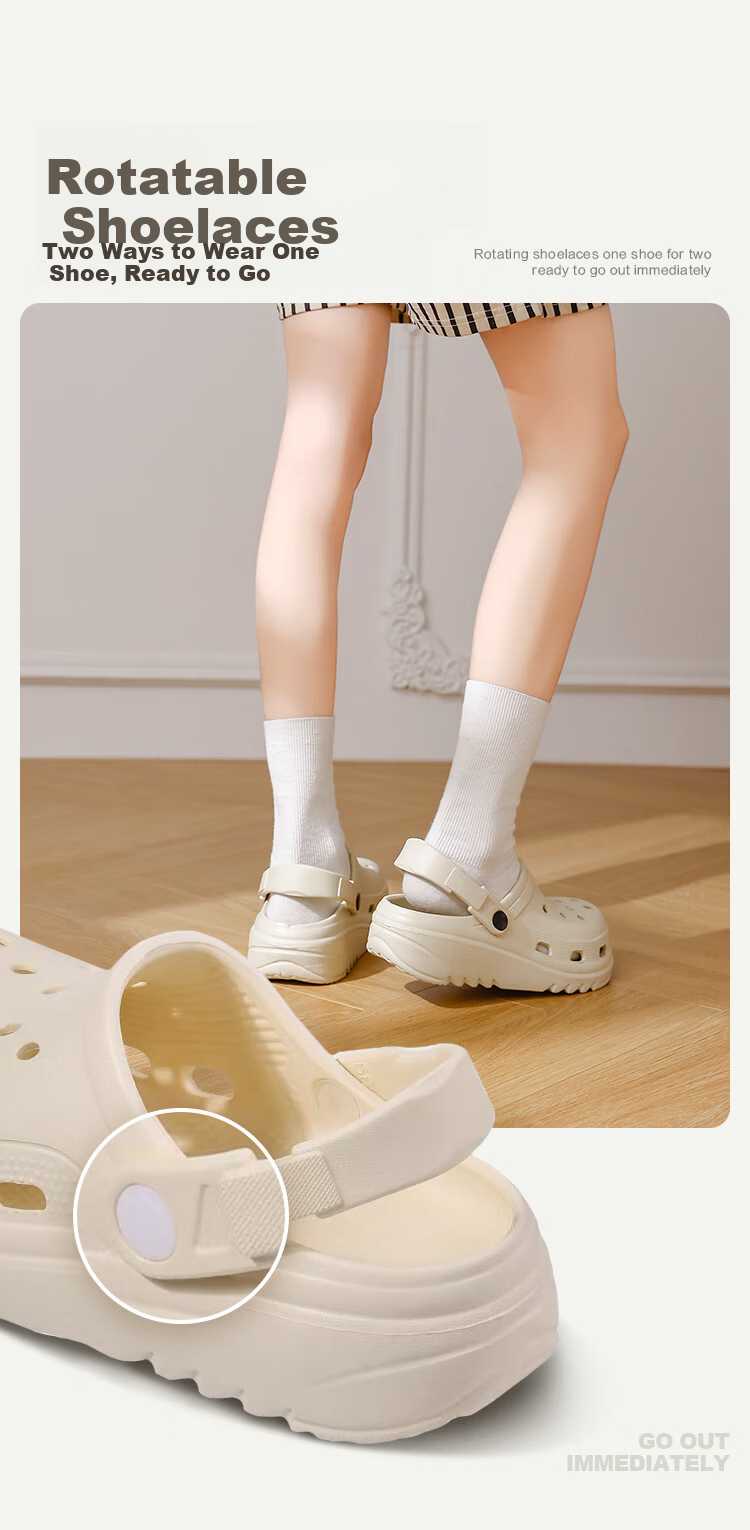 Banzhulin 2026 Spring New Hollow Massage Particle Non-slip Deodorant Unisex Slippers Beige Men's Size 40-41 3