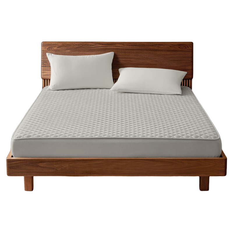 Boyang Home Textile 60-Count Long-Staple Cotton Mattress Cover Dustproof Bed Sheet Gray 180*200cm