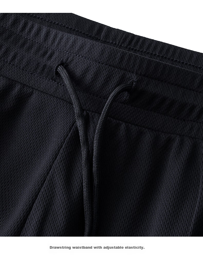 MINISO Men's Summer Shorts 2025 New American Lazy Style Casual Outdoor Quick-Dry Breathable Pants Black M 17