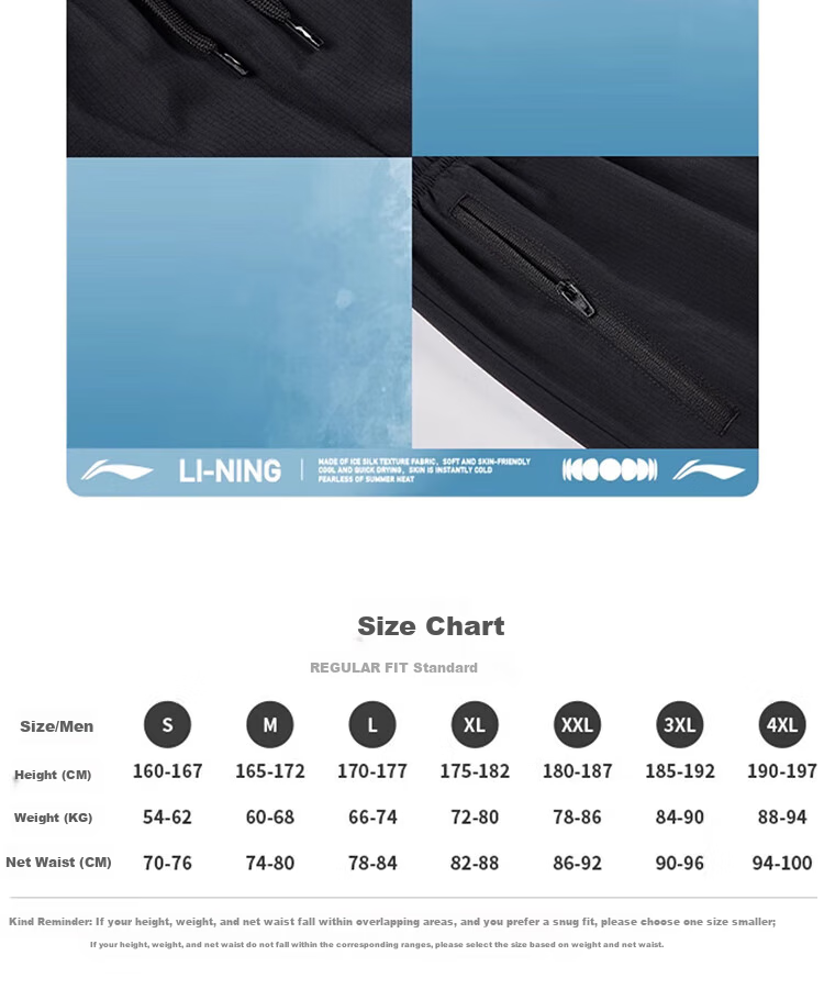 LI-NING Quick-Dry Lightweight Sports Shorts for Men and Women, Fashionable Casual Comfortable Five-Point Shorts 2