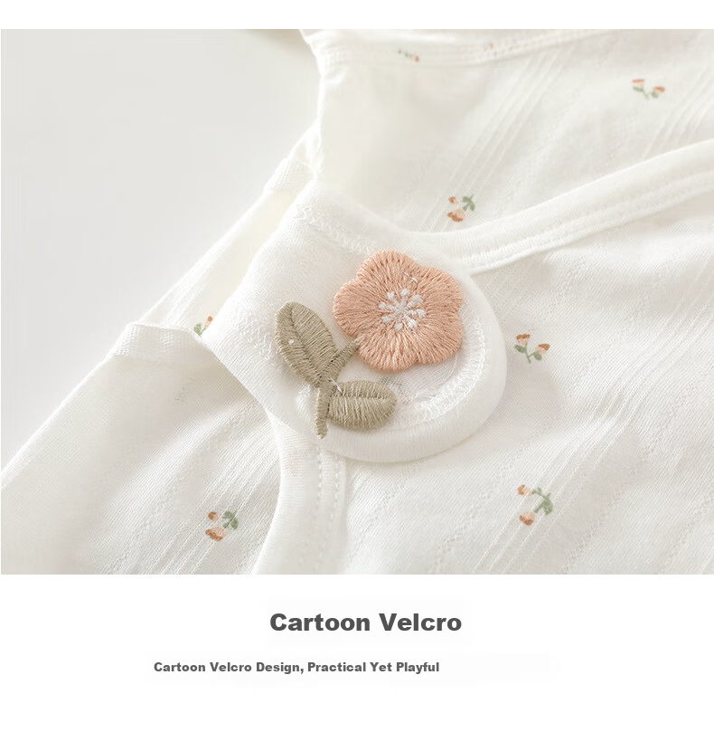 October Famous Baby Summer Cotton Infant Half-Back Shirt Newborn Monk Suit Full Moon Outfit Mushroom Squirrel 59 12