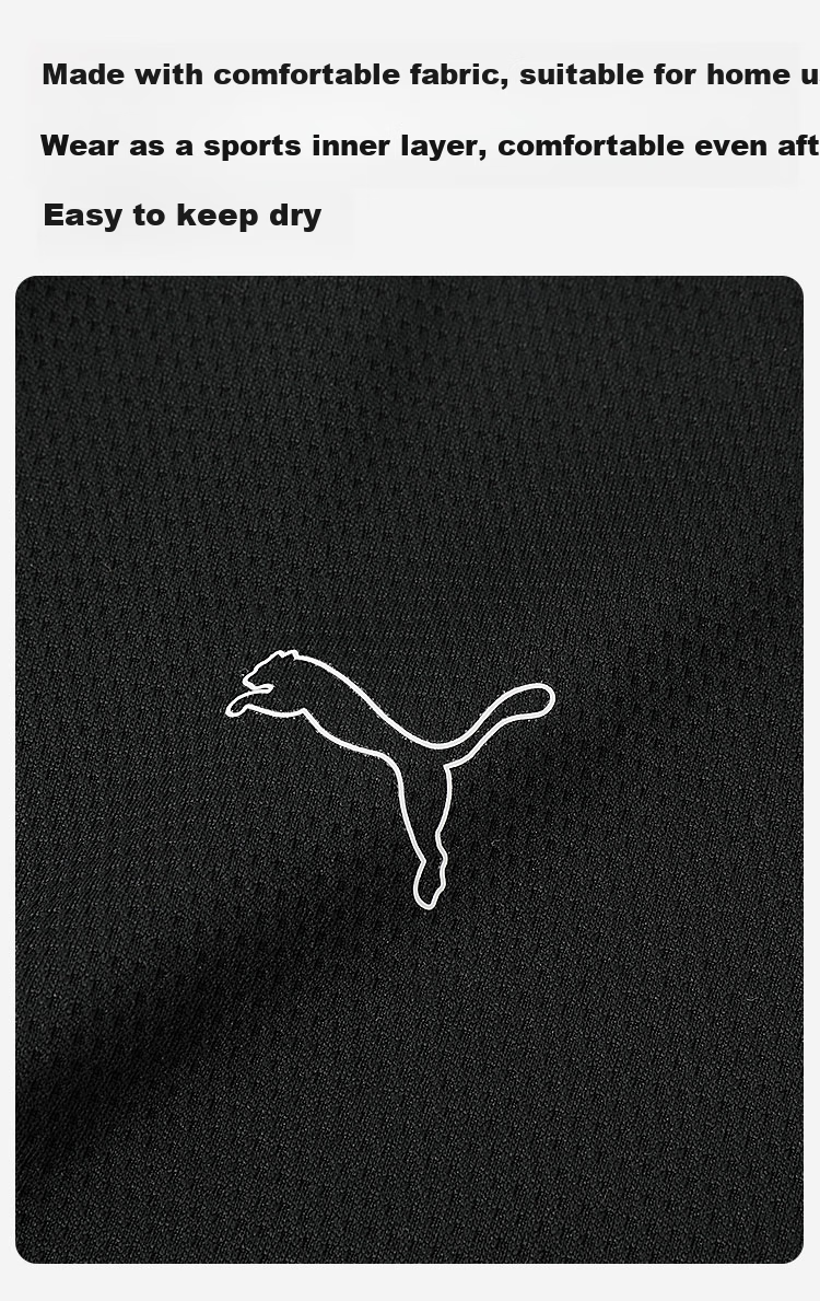 PUMA Men's Long Sleeve Mesh Breathable Lightweight Sports Base Layer T-Shirt, 1 Piece 4