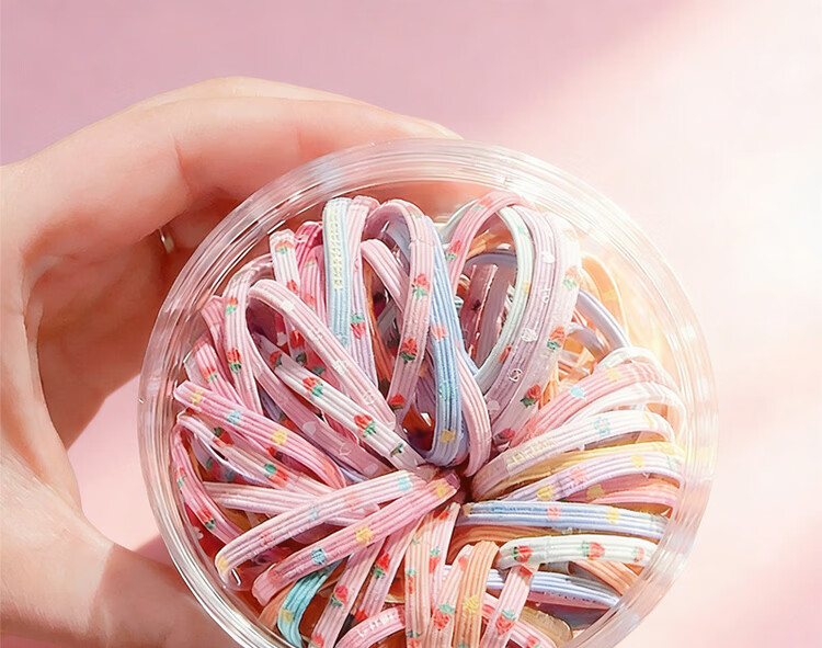 Princess Code Kids Hair Ties Girls Elastic Hair Bands High Elasticity No Hair Damage Hair Accessories for Students Baby Braided Hair Rope 6