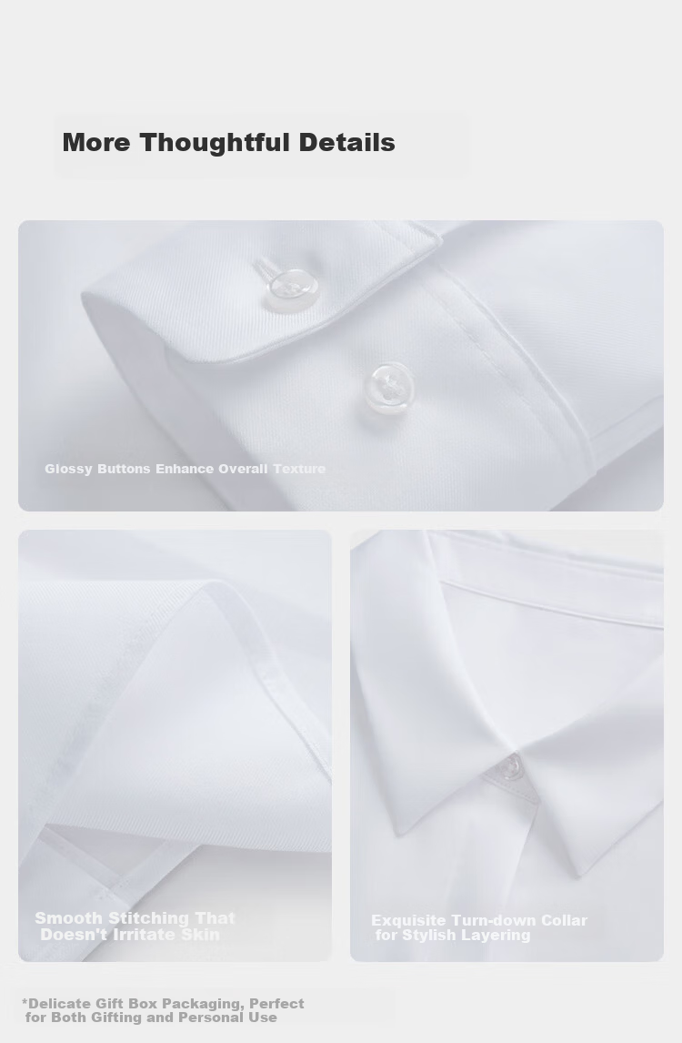 JD Jingzao 100-Count Cotton Women's White Long Sleeve Business Shirt Spring New White Long Sleeve L 11