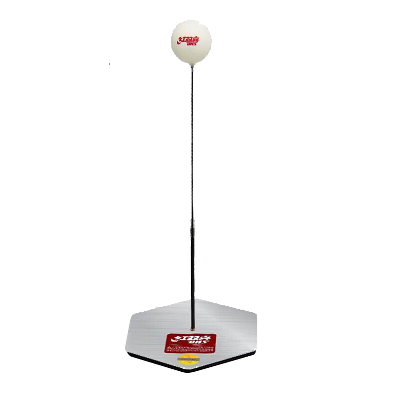 DHS Table Tennis Net, Popular Self-Training Tool, Elastic Indoor Home Use Children's Toy with Table Tennis Paddle, Metal Base