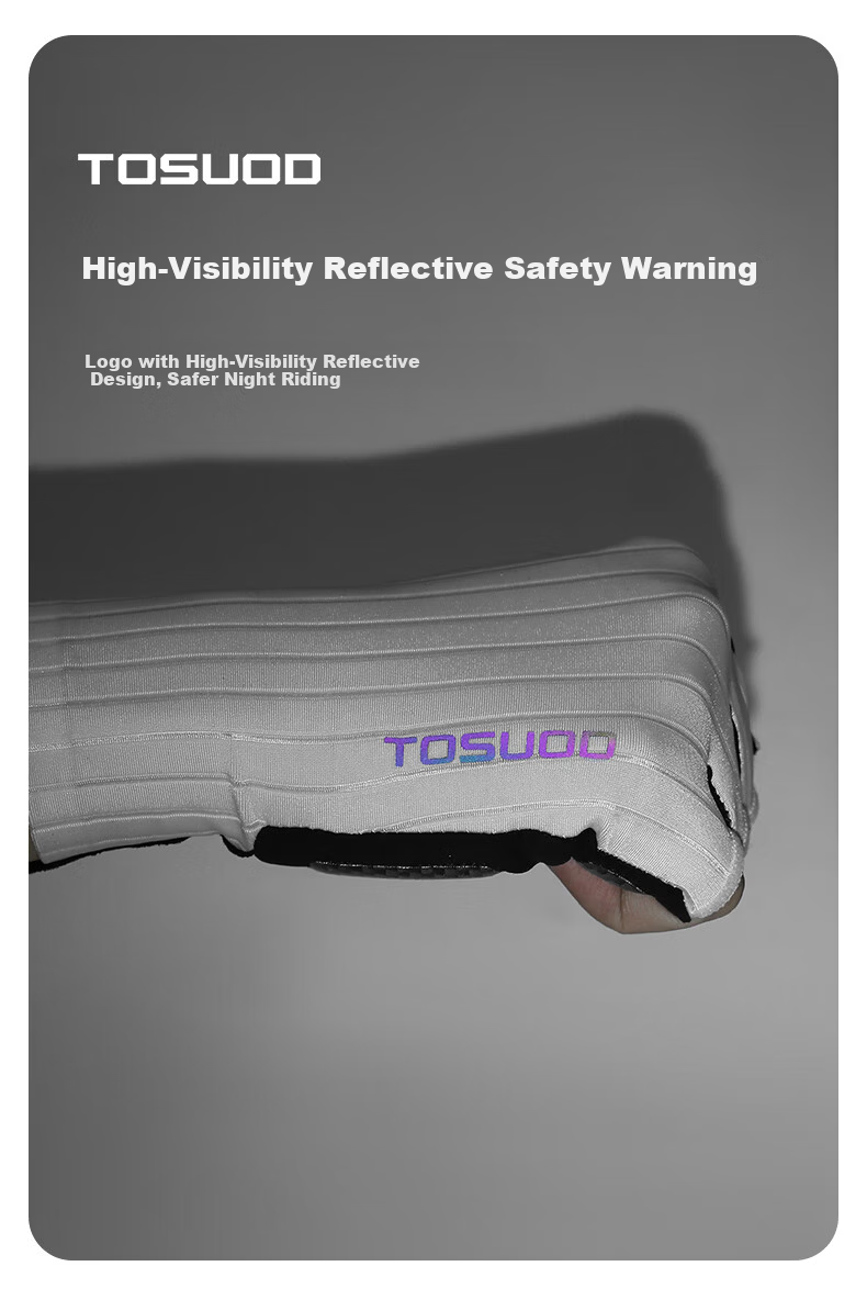 Tasiduizhang Bicycle Gloves, Half-Finger Riding Gloves for Men And Women, Road And Mountain Bike Breathable Silicone Shock-Absorbing Cycling Equipment, Black XL 11