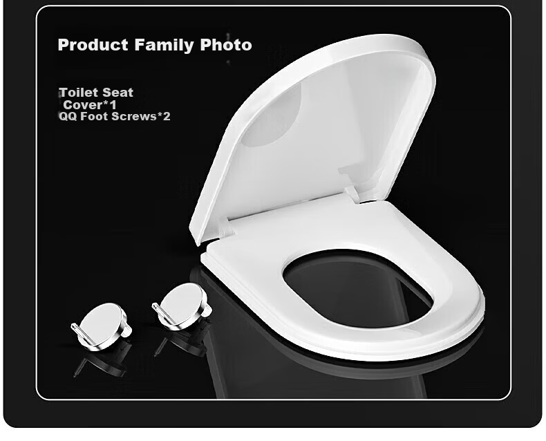 OPLSED [Germany] Universal U-Shaped Enlarged Toilet Seat Cover Thickened Slow-Closing Lid for Old-Style Toilets 16