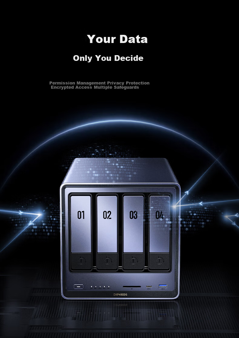 UGREEN Private Cloud DXP4800S 16GB 4-Bay NAS Network Storage Personal Cloud Hard Drive AI Home Server Mobile Tablet Expansion Compatible with iPhone 17 13