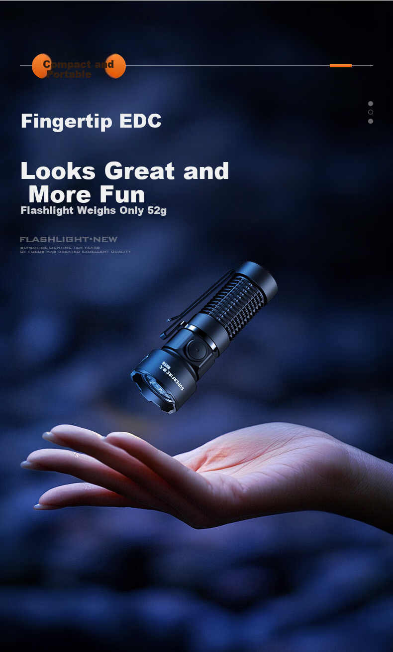 SupFire Flashlight High Brightness Long Battery Life Portable Military Outdoor Lighting Tactical Bike Emergency Light 4