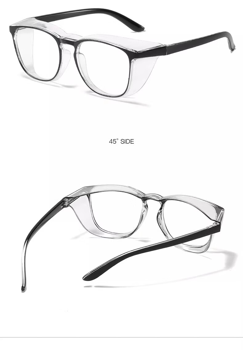 PEAK Protective Goggles Blue Light Blocking Anti-Fog Pollen Wind Dust Splash Multifunctional Safety Glasses Black 12