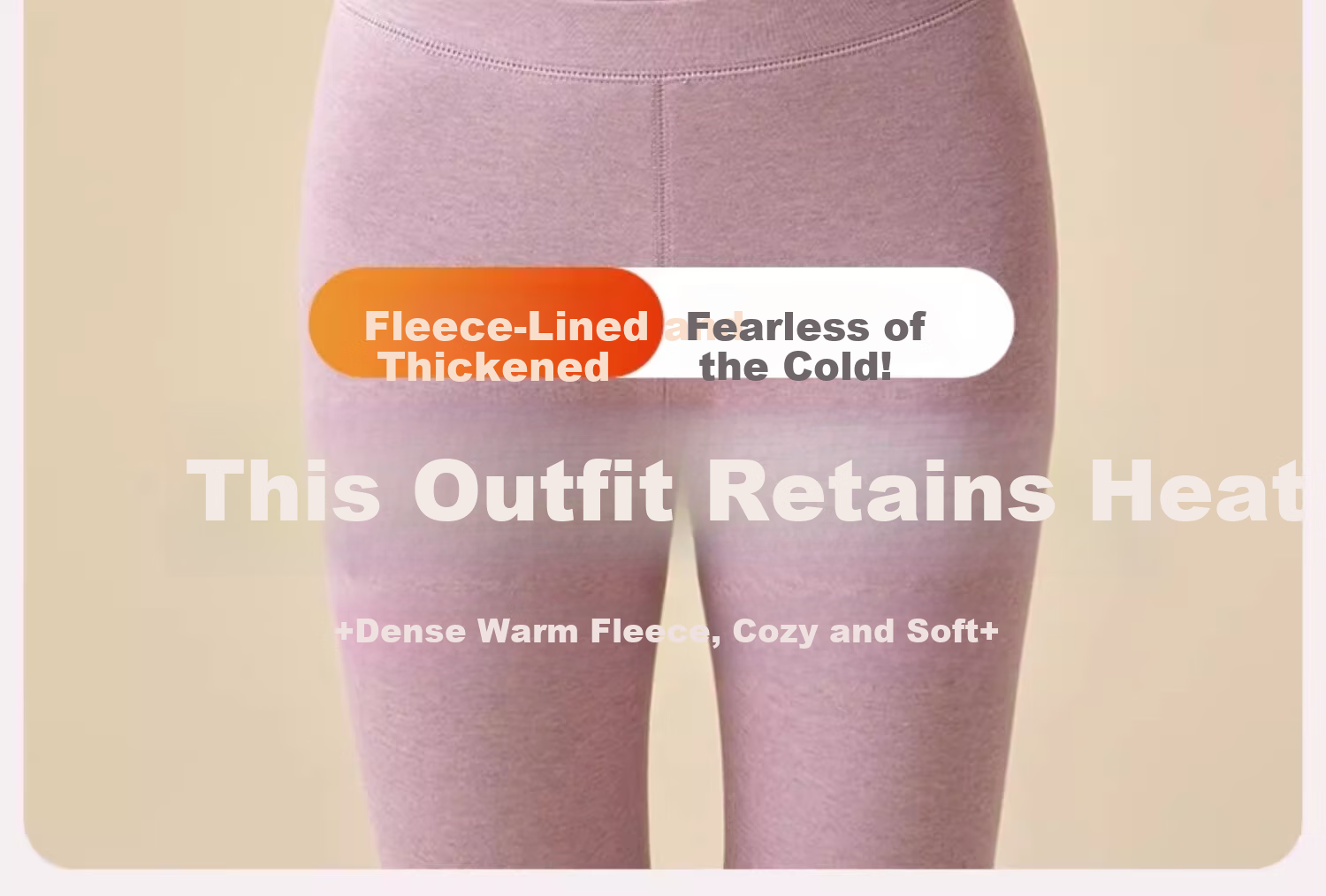 Urban Beauty Women's Thermal Underwear Set Autumn Winter Fleece Lined Thickened Flame Velvet Minus 40°C Cold Resistant Windproof 3