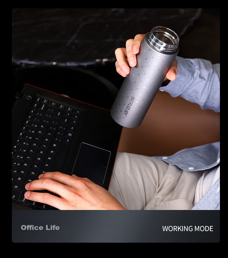 Dundun Bottled Joy Pure Titanium Insulated Mug for Office, Business, Outdoor Camping, Birthday Gift Water Cup 9